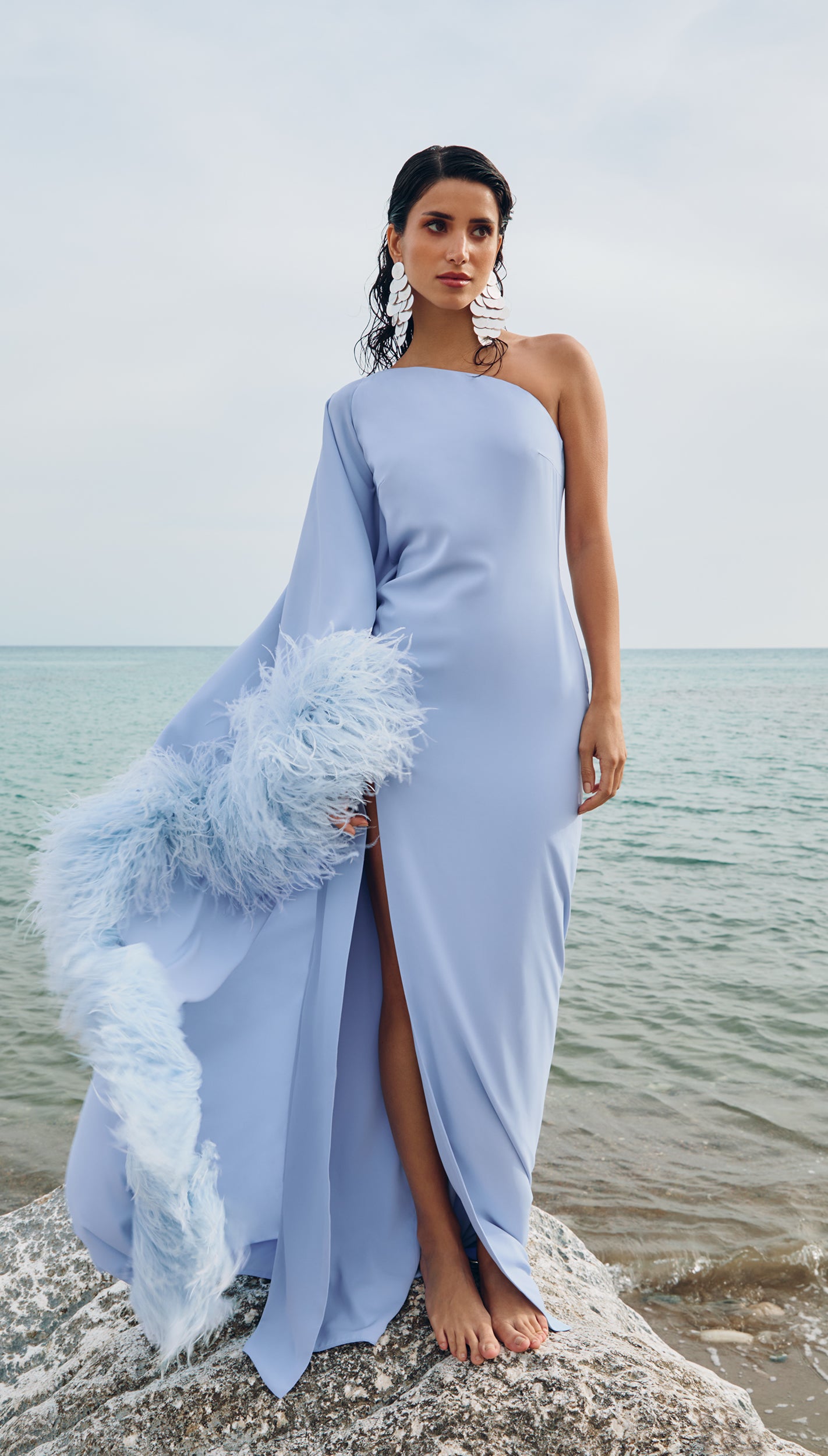Fenix dress in sky blue XS