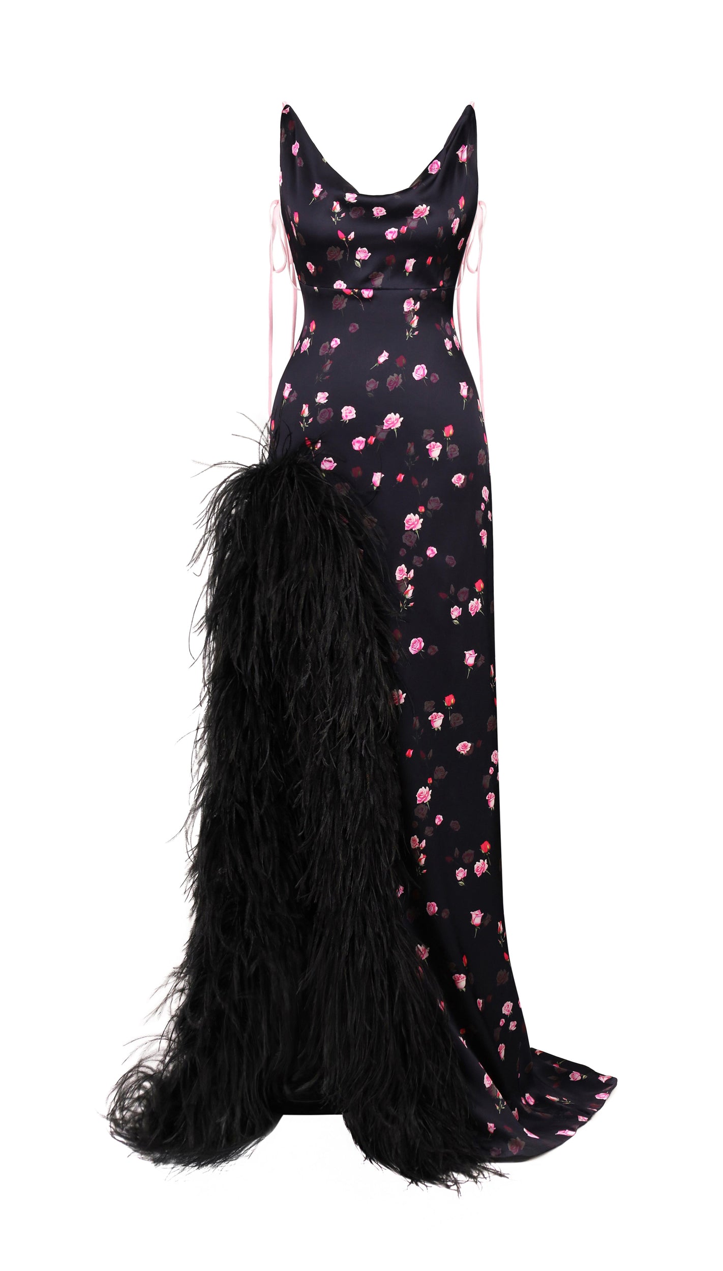 Paradise Rose Dress in Black Xs