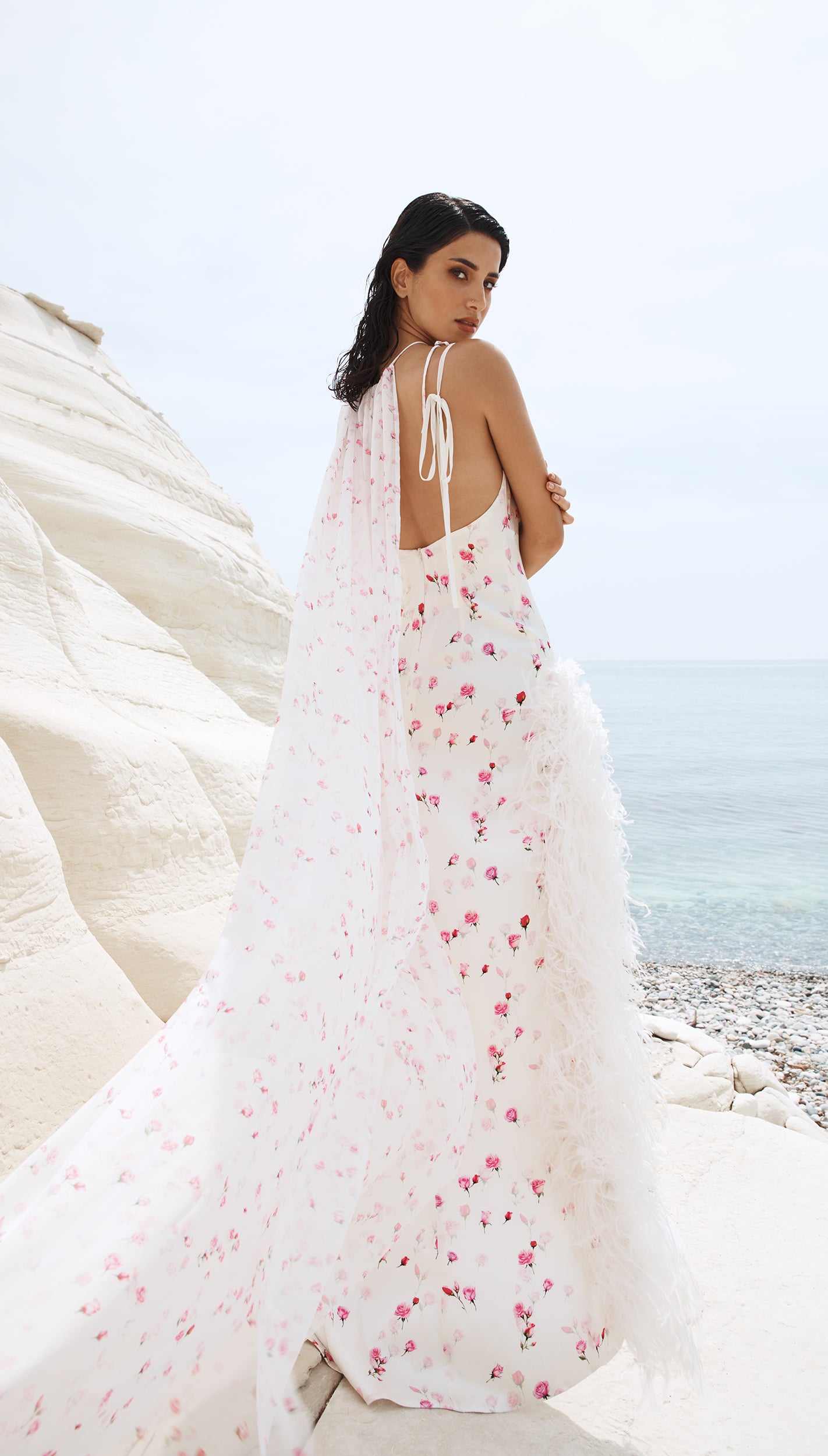 Paradise Rose dress in White S Paradise Rose dress in White S