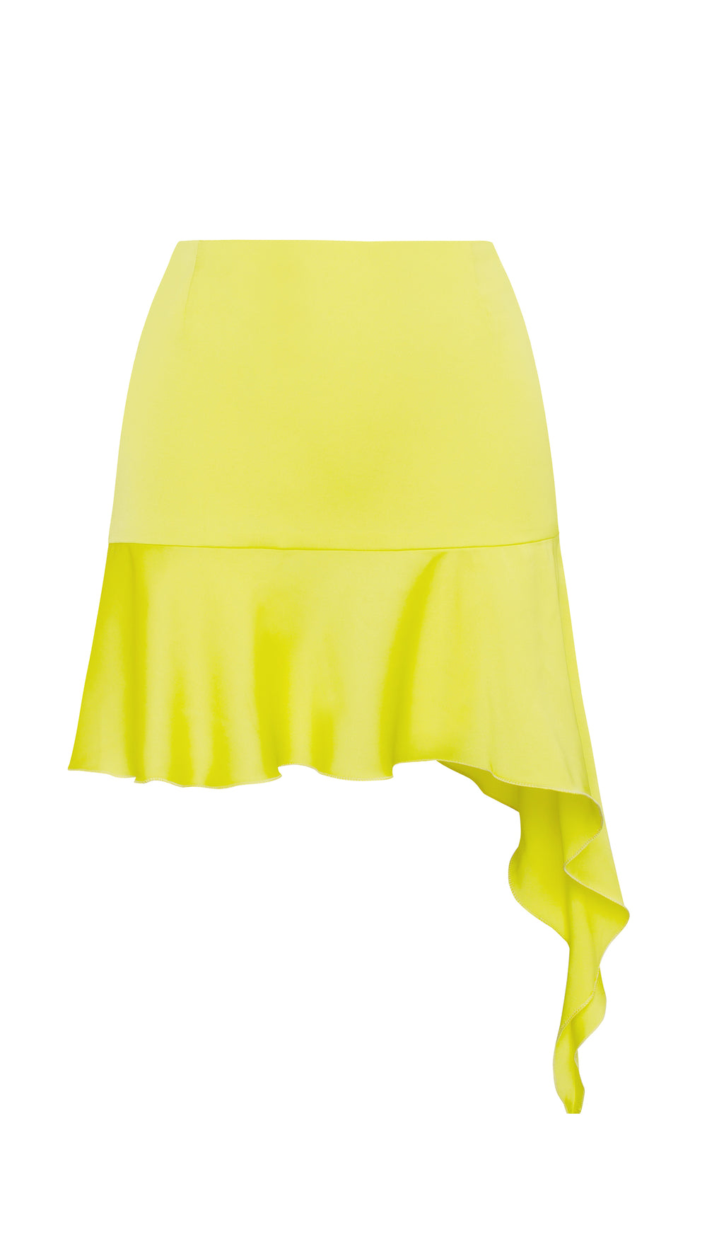 Wave Mini Skirt in sunny lime