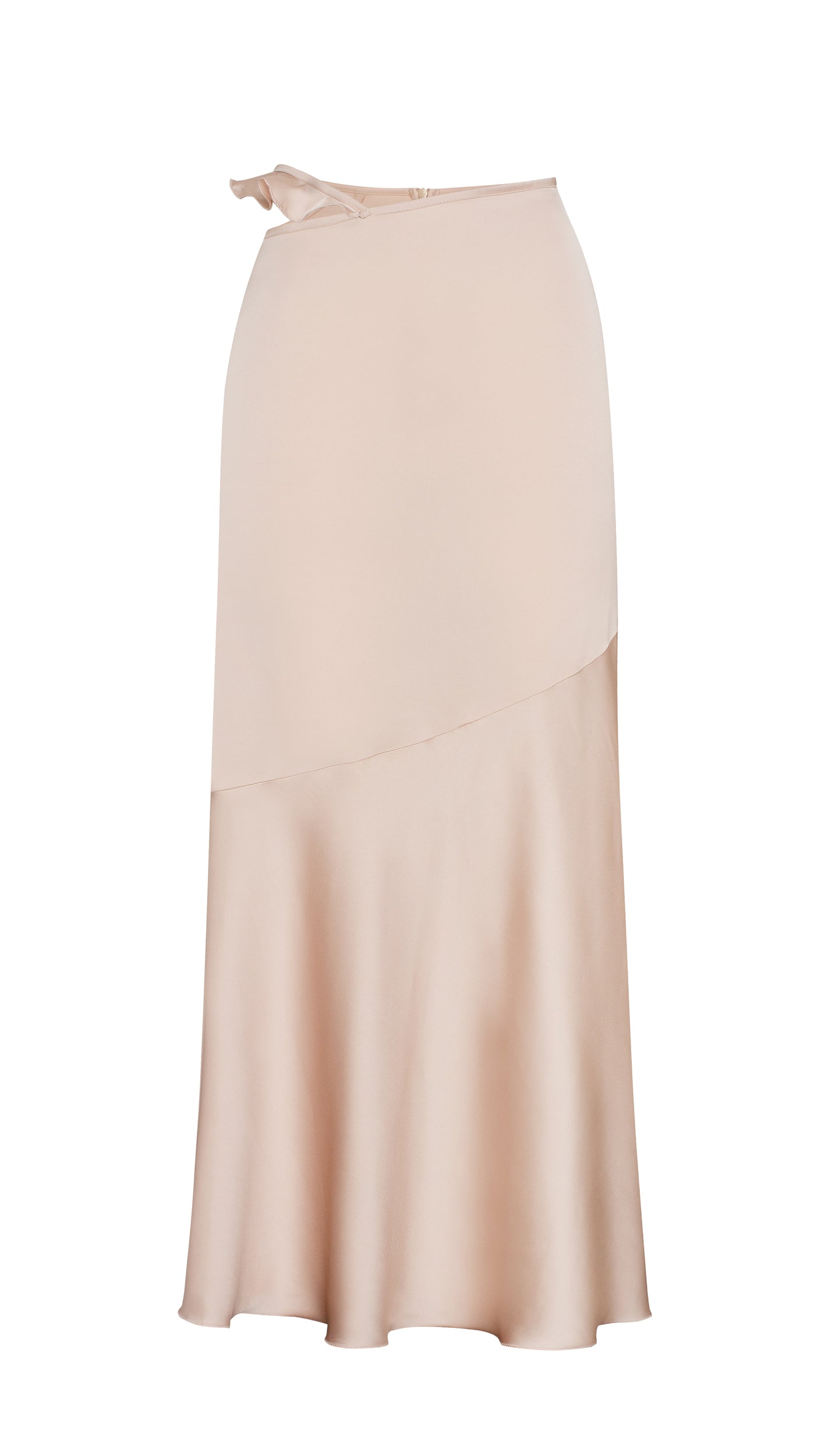 
                  
                    Wave maxi skirt in rose nude
                  
                