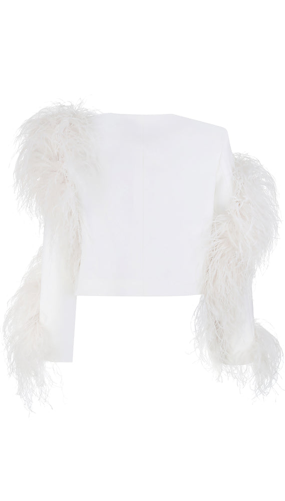 
                  
                    Couture жакет в білому кольорі
                  
                