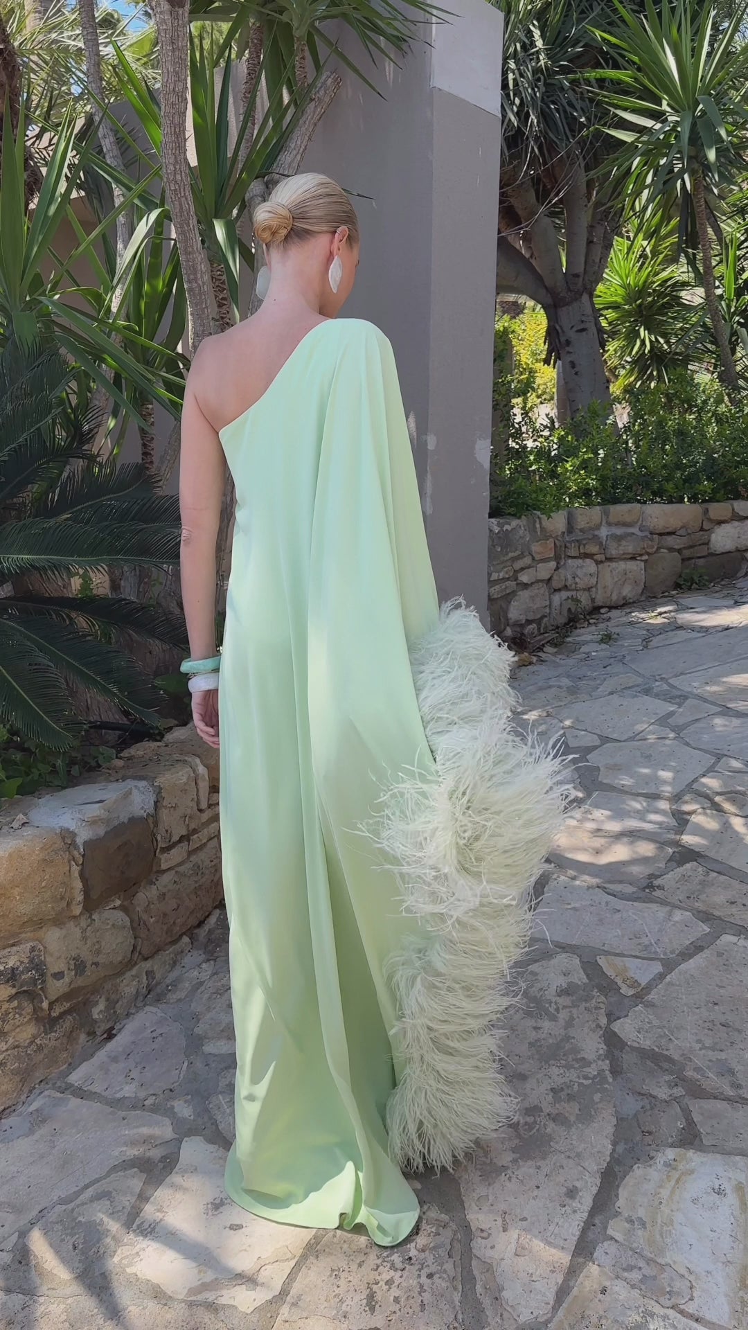 Fenix Dress in Pistachio shade