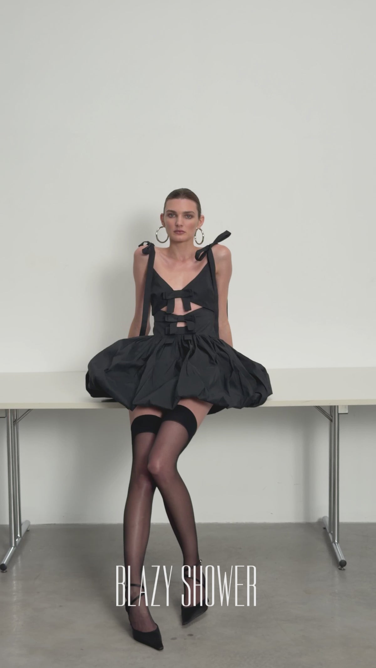 Peony Noir Mini dress